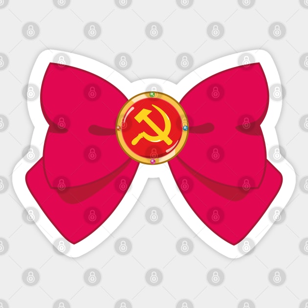 Communist Magical Girl Bow Sticker by gabyshiny